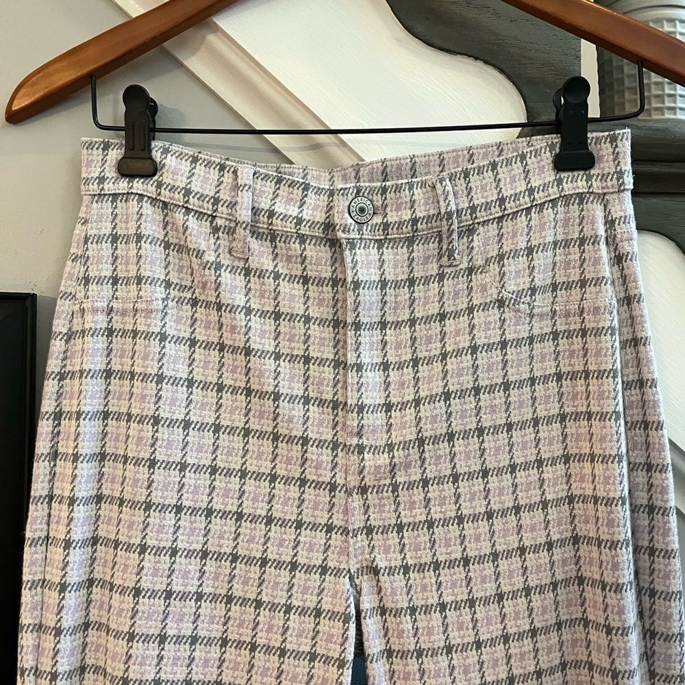American Eagle Lavender & Gray Pull On Pants sz 4 EUC